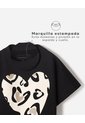 Camiseta Algodón Negra Niña Negro de BABY FRESH