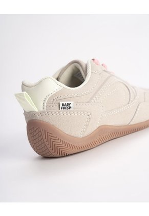 Tenis Casuales Beige Niña Marron Claro