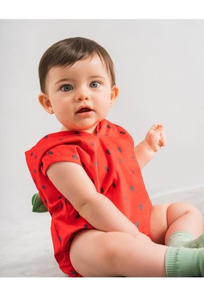 Body Disfraz Halloween Fresa Bebé Unisex Rojo