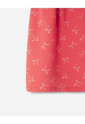 Vestido Midi Estampado Niña Rojo