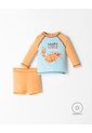 Traje De Baño Protección UV Estampado Bebé Niño Naranja de BABY FRESH