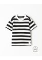 Camiseta Oversize Algodón Rayas Niño Negro de BABY FRESH