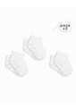Medias Unisex Algodón Tobilleras Pack X3 Blancas Blanco de BABY FRESH