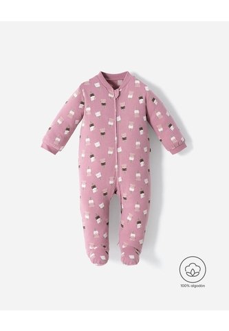 Pijama Algodón Cierre Doble Sentido Estampada Bebé Niña Rosa BABY FRESH