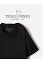 Camiseta Oversize Algodón Negra Niño Negro de BABY FRESH