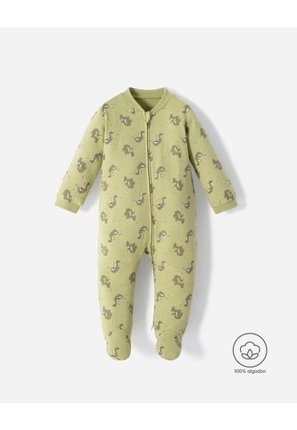 Pijama Algodón Cierre Doble Sentido Estampada Bebé Niño Verde BABY FRESH