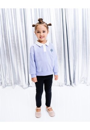 Legging Tiro Medio Negro Niña Negro