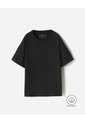 Camiseta Oversize Algodón Negra Niño Negro de BABY FRESH