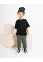 Camiseta Oversize Algodón Negra Niño Negro de BABY FRESH