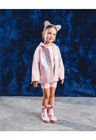 Chaqueta Gato Rosada Niña Rosa BABY FRESH