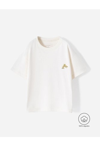 Camiseta Oversize Algodón Estampada Niño Beige BABY FRESH