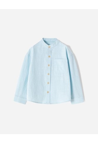 Camisa Manga Larga Algodón Azul Niño Azul BABY FRESH