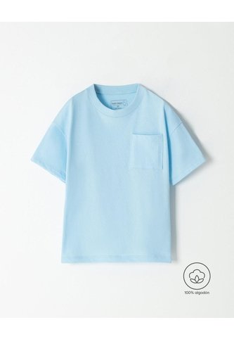 Camiseta Oversize Algodón Azul Niño Azul BABY FRESH