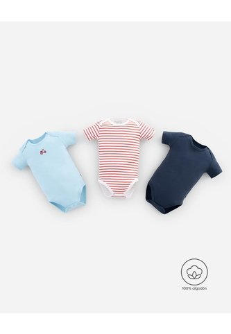 Body Manga Corta Algodón X3unds Surtido Bebé Niño Multicolor BABY FRESH