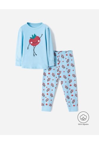 Pijama Buzo + Pantalón Algodón Niña Azul BABY FRESH
