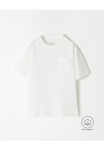 Camiseta Oversize Algodón Blanca Niño Blanco BABY FRESH