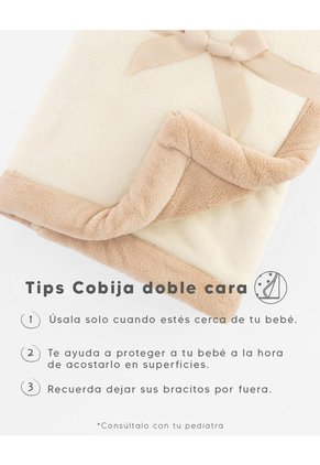 Cobija Para Bebé Acolchada Doble Faz