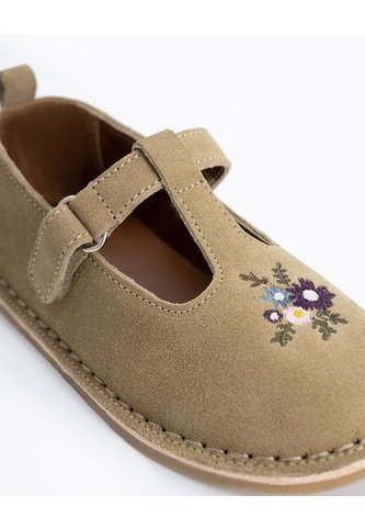 Zapatos Tipo Mary Jane Gamuza Café Niña Cafe BABY FRESH