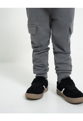 Jogger Regular Gris Niño Gris