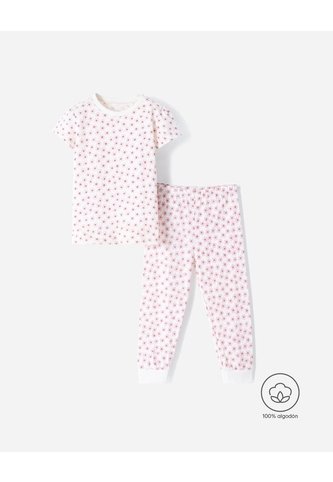 Pijama Camiseta + Pantalón Algodón Estampada Niña Beige BABY FRESH