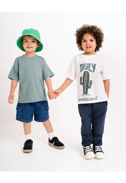 Camiseta Regular Algodón X2unds Surtida Niño Multicolor