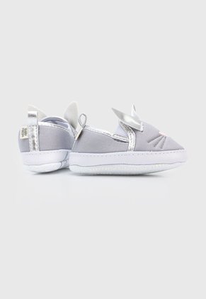 Mocasín Gris-Blanco-Rosa BABY FRESH Bunny Loafers