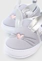 Mocasín Gris-Blanco-Rosa BABY FRESH Bunny Loafers de BABY FRESH