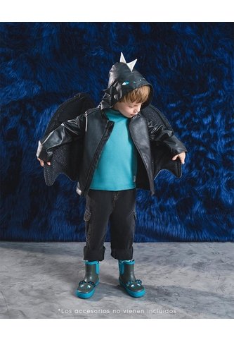 Chaqueta Dragón Negra Niño Negro BABY FRESH