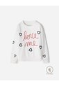 Buzo Oversize Bordado Niña Blanco de BABY FRESH
