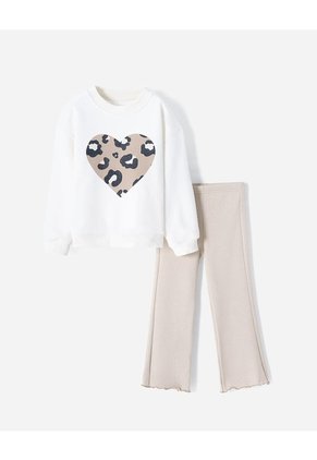 Conjunto Camibuso + Pantalón Niña Beige