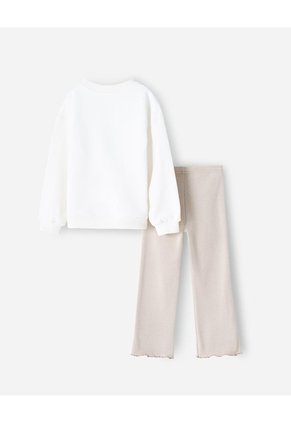Conjunto Camibuso + Pantalón Niña Beige