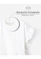 Camiseta Regular Blanca Niña Blanco de BABY FRESH