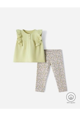 Conjunto Camiseta + Pantalón Niña Verde BABY FRESH
