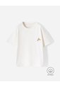 Camiseta Oversize Algodón Estampada Niño Beige de BABY FRESH
