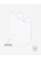 Body Manga Sisa Algodón X2unds Surtido Bebé Unisex Blanco de BABY FRESH