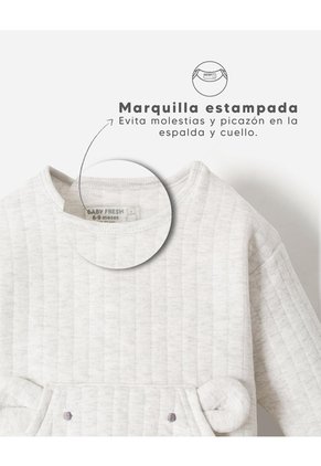 Conjunto Buzo + Pantalón Bebé Unisex Gris