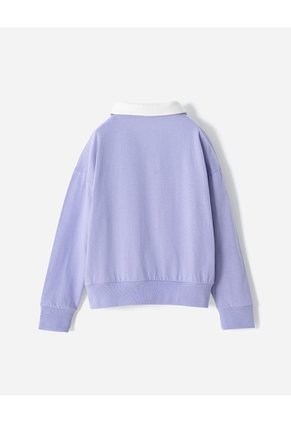 Buzo Tipo Polo Regular Lavanda Niña Lavanda