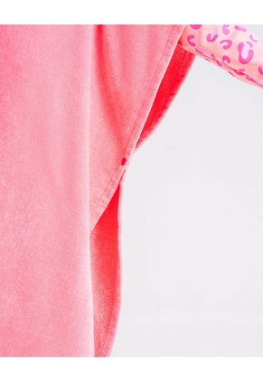 Toalla Tipo Poncho Algodón Rosado Rosa