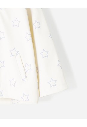 Chaqueta Parka Repelente Al Agua Estampada Niña Beige