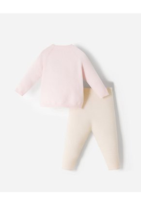 Conjunto Suéter + Pantalón Bebé Niña Beige