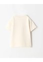 Camiseta Oversize Algodón Crema Niño Beige de BABY FRESH