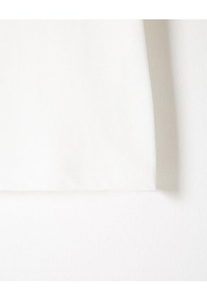 Polo Oversize Blanca Niño Blanco