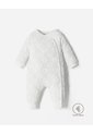 Enterizo Largo Botones A Presión Blanco Bebé Unisex Blanco de BABY FRESH