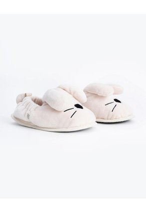 Pantuflas Conejo Crudo Unisex Beige
