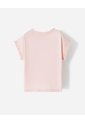 Camiseta Regular Aplique Lentejuelas Niña Rosa de BABY FRESH