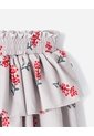 Falda Corta Tiro Alto Estampado Niña Beige de BABY FRESH