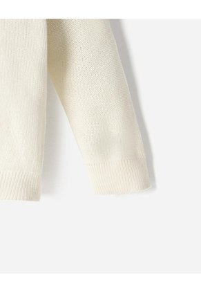 Buzo Tejido Crema Niño Beige