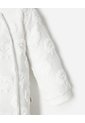 Enterizo Largo Botones A Presión Blanco Bebé Unisex Blanco de BABY FRESH