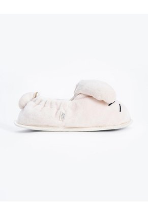 Pantuflas Conejo Crudo Unisex Beige