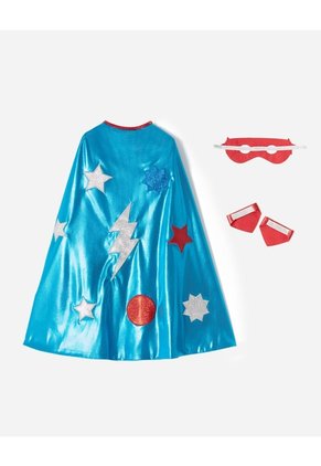 Capa + Antifaz Y Muñequera Halloween Superhéroes